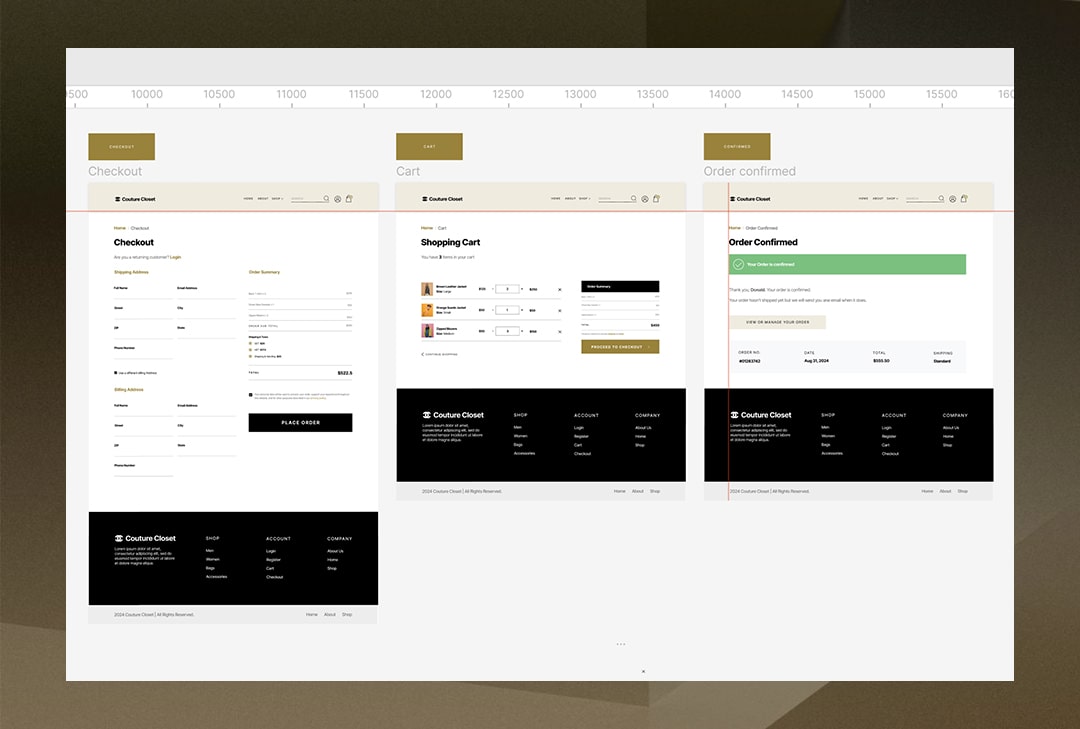 Couture clostet portfolio