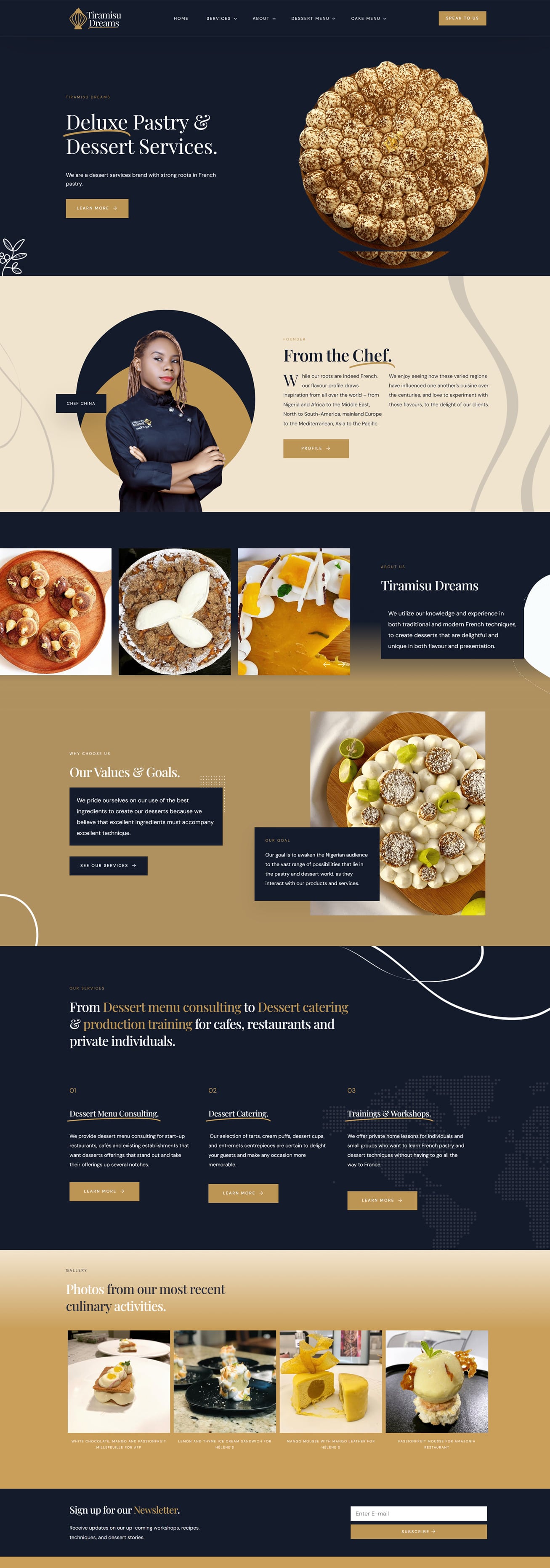 Tiramisu Dreams Homepage